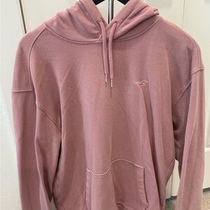 Hollister Men's Dusty Rose Hoodie